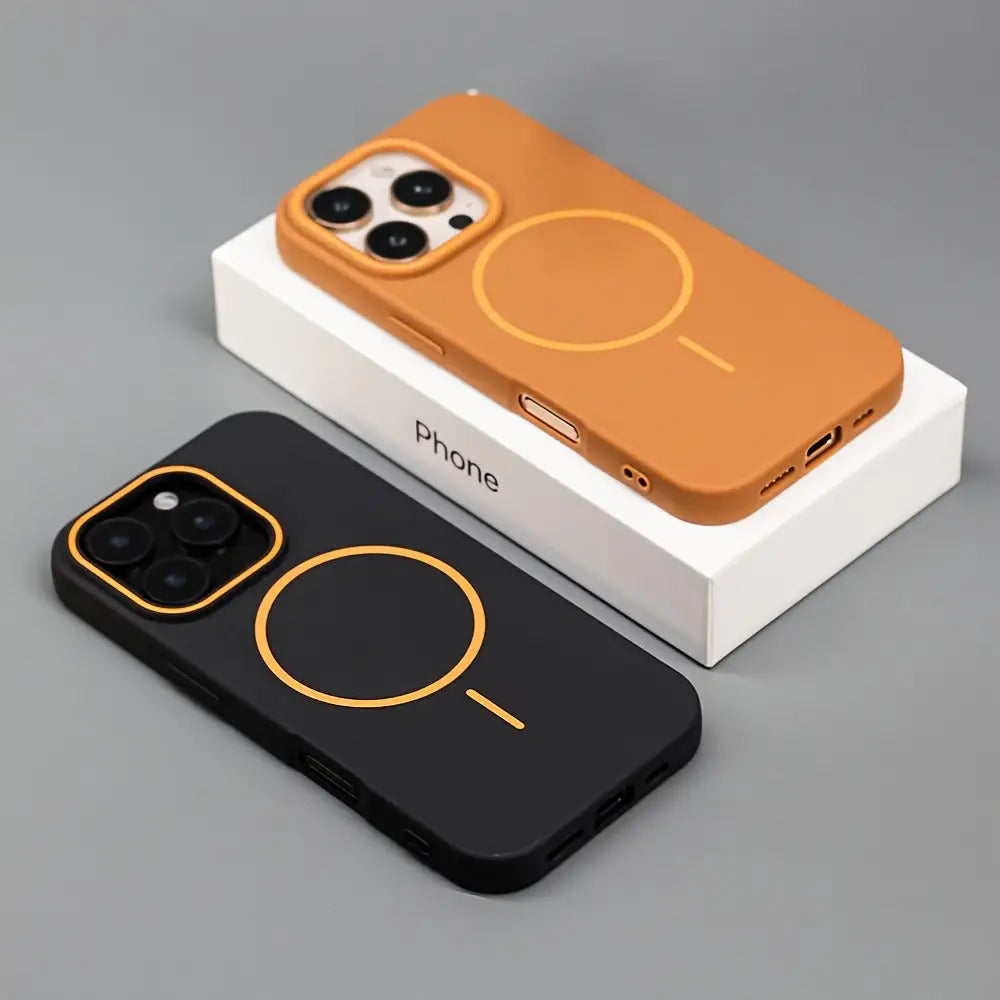 The New Upgrade Soft TPU Matte Magnetic Wireless Charging Phone Case Sutible for iPhone 16 15 14 13 12 11 Pro Max Plus Featuring A Luxurious Shockproof Back Cover Accessory