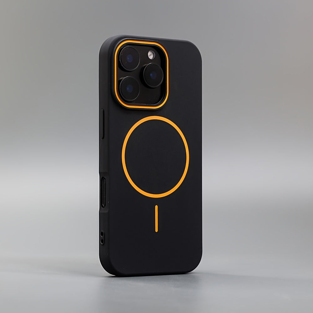 The New Upgrade Soft TPU Matte Magnetic Wireless Charging Phone Case Sutible for iPhone 16 15 14 13 12 11 Pro Max Plus Featuring A Luxurious Shockproof Back Cover Accessory