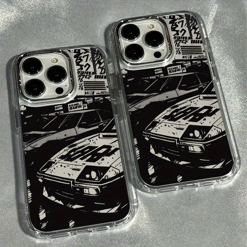 Parallel Racing Mobile Phone Case for iPhone 16, Suitable for iPhone 16 Pro Max/16Plus/16Pro/iPhone 15 Pro Max/15Plus/15Pro/14Plus/14Promax/14Pro/iPhone13 Pro Max/13Pro/12Pro/12ProMax/11ProMax/11Pro/iPhone 11 Soft Shell, iPhone XS Anti-fall 8 Plus/7 Plus