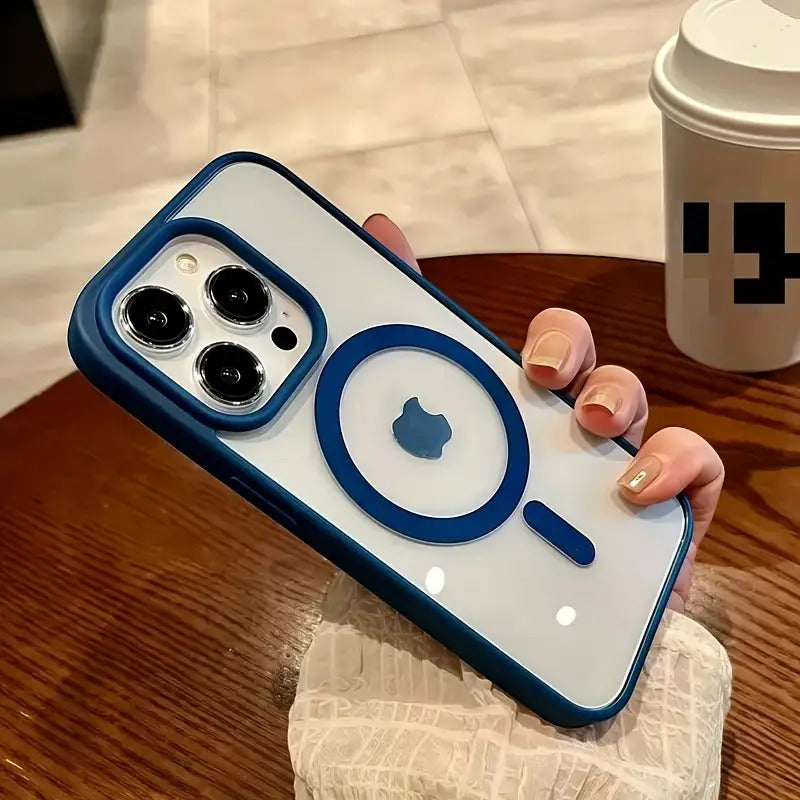 High-End Clear Protective Cover for Iphone 16, 15, 14, 13, 12, 11 Pro Max, Showcasing a Clear Acrylic Style And Magnetic Wireless Charging