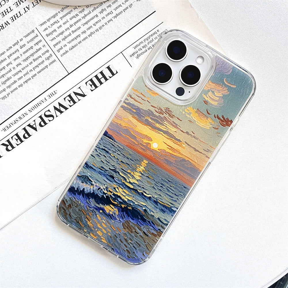 Artistic Oil Painting Sunset by the Sea | 052