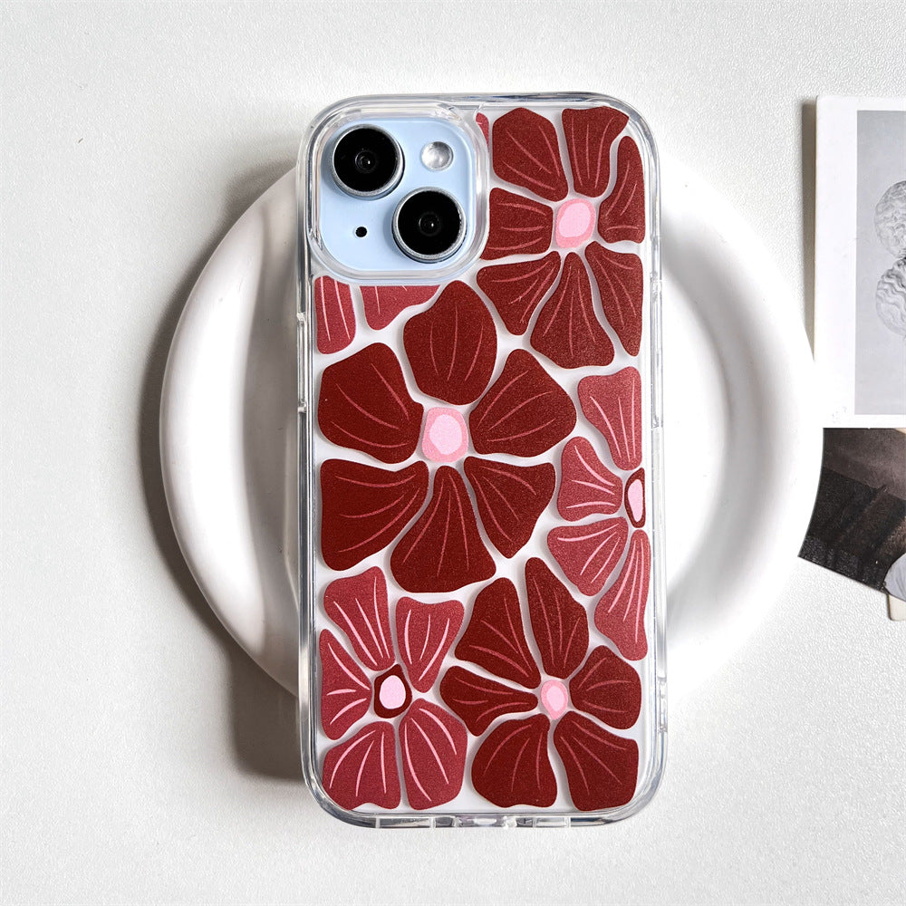Screen full of large red flowers | 109