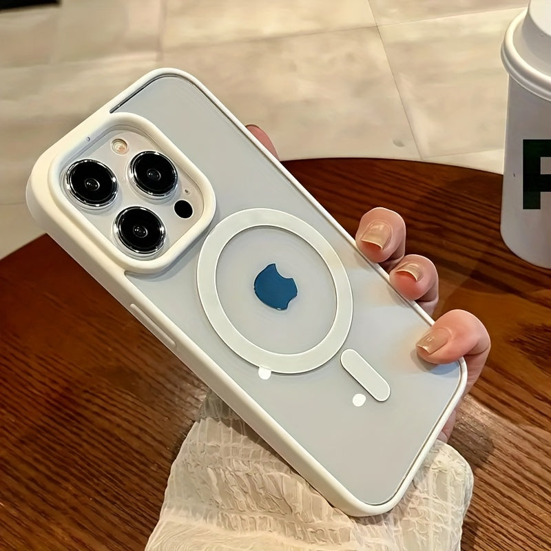 High-End Clear Protective Cover for Iphone 16, 15, 14, 13, 12, 11 Pro Max, Showcasing a Clear Acrylic Style And Magnetic Wireless Charging