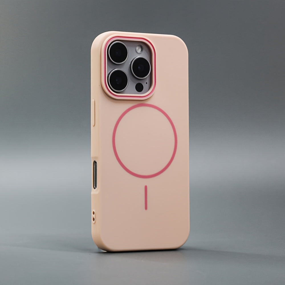 The New Upgrade Soft TPU Matte Magnetic Wireless Charging Phone Case Sutible for iPhone 16 15 14 13 12 11 Pro Max Plus Featuring A Luxurious Shockproof Back Cover Accessory
