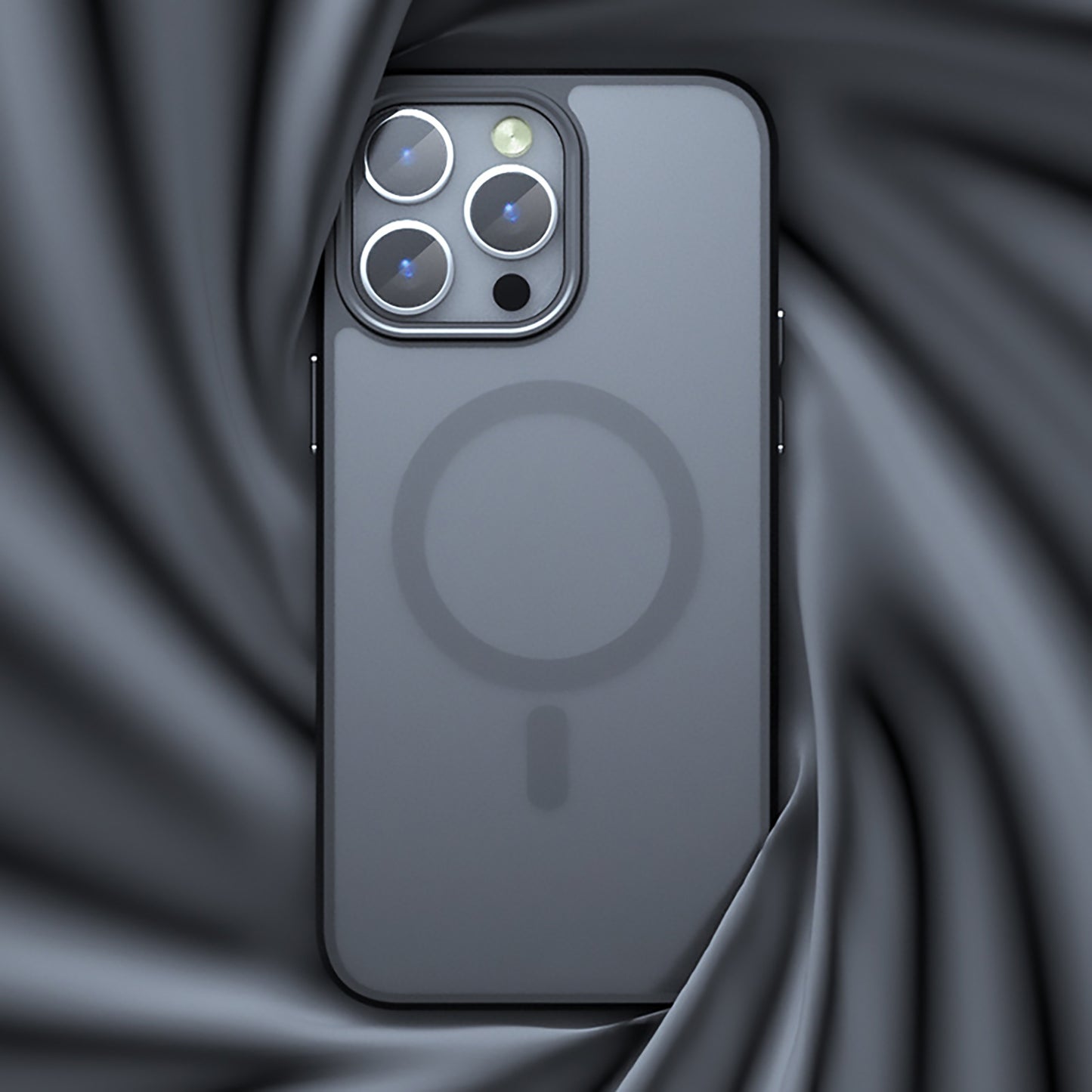 High-end matte skin-touch black mobile phone case suitable for iPhone 16 15 14 13 12 11 Pro Max Plus supports magnetic suction wireless charging matte translucent anti-shock and anti-fall Apple mobile phone case