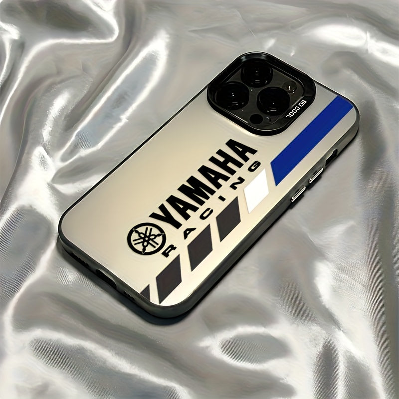 1 Stylish Luxury Motorcycle Racing IMD Shockproof Anti-Slip Phone Case, Compatible with iPhone 16/11/13/15/15 Plus/15 Pro/15 Pro Max/12/14 Pro Max/11 Pro Max/12 Pro/12 Pro Max/13 Pro/13 Pro Max/14 Pro/14 Plus - Matte Black Back Cover ~IMD Material - Speed