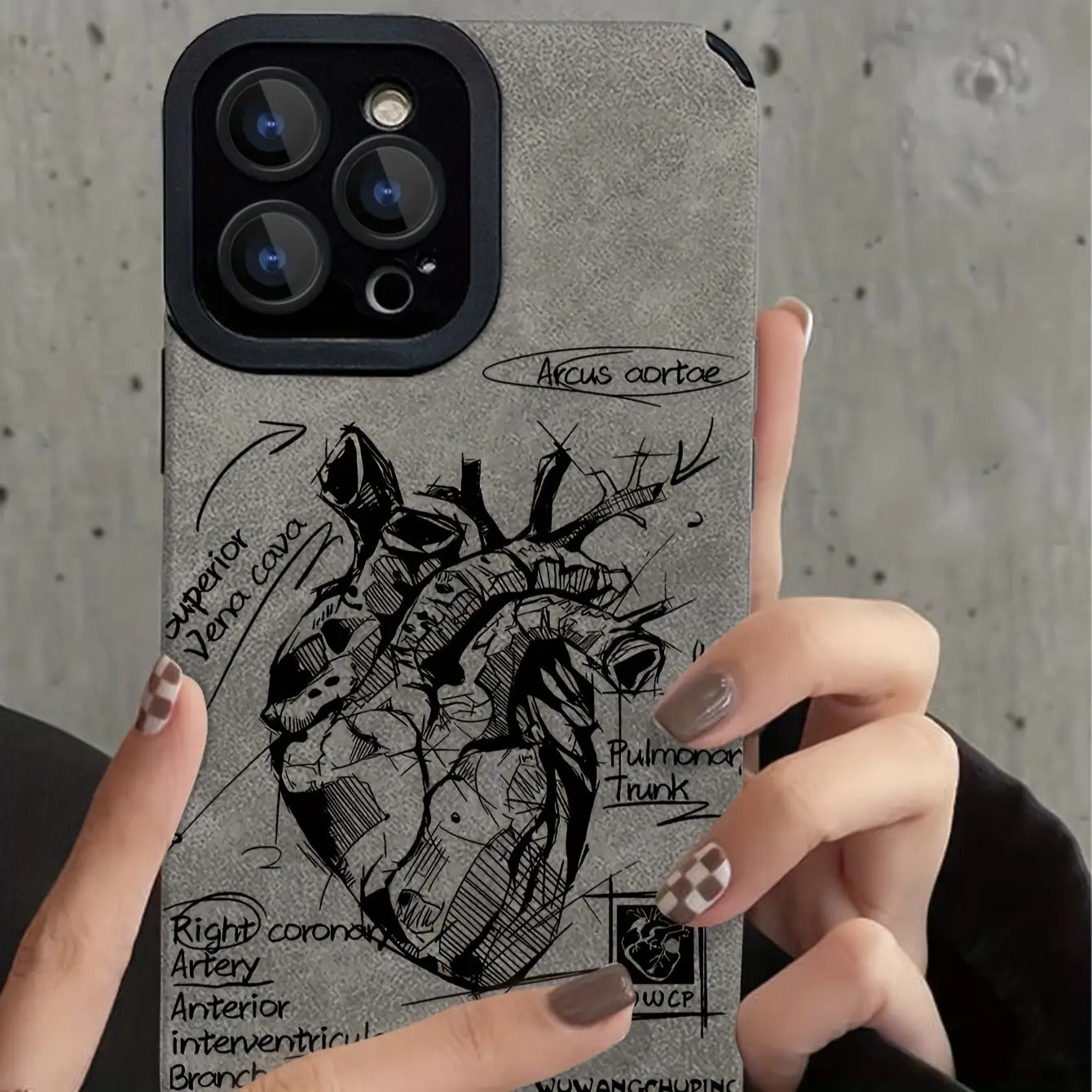 Heart Analysis Flip Faux Leather Case for iPhone 15/15Plus/15Pro/15ProMax, for iPhone 14/14Plus/14Pro/14Pro/14ProMax, for iPhone 13/13Pro/13ProMax, for iPhone 12/12Pro/12ProMax, for iPhone 11/11/11Pro Max/for iPhone 7/8/for iPhone x/xs Full Coverage Shock