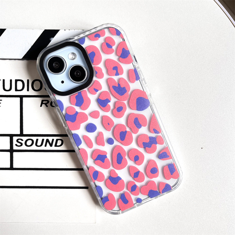 Pink Blue Leopard Print | 028