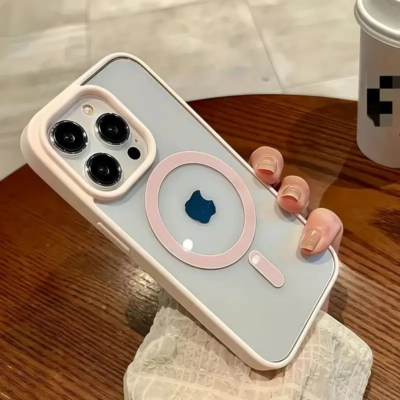 High-End Clear Protective Cover for Iphone 16, 15, 14, 13, 12, 11 Pro Max, Showcasing a Clear Acrylic Style And Magnetic Wireless Charging