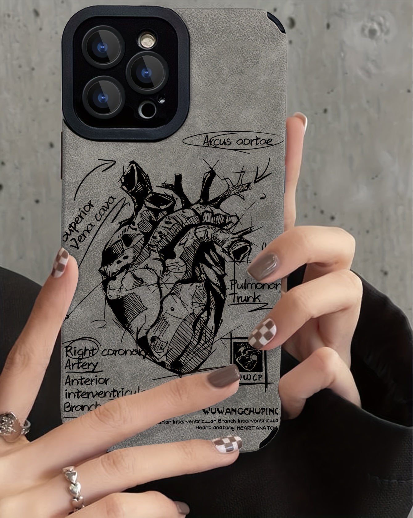 Heart Analysis Flip Faux Leather Case for iPhone 15/15Plus/15Pro/15ProMax, for iPhone 14/14Plus/14Pro/14Pro/14ProMax, for iPhone 13/13Pro/13ProMax, for iPhone 12/12Pro/12ProMax, for iPhone 11/11/11Pro Max/for iPhone 7/8/for iPhone x/xs Full Coverage Shock