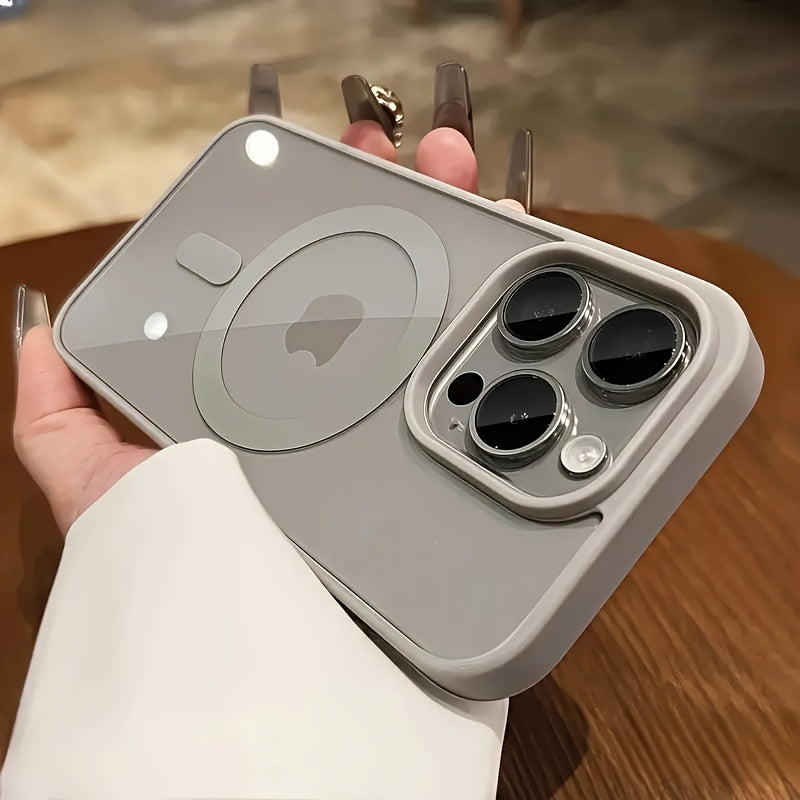 High-End Clear Protective Cover for Iphone 16, 15, 14, 13, 12, 11 Pro Max, Showcasing a Clear Acrylic Style And Magnetic Wireless Charging
