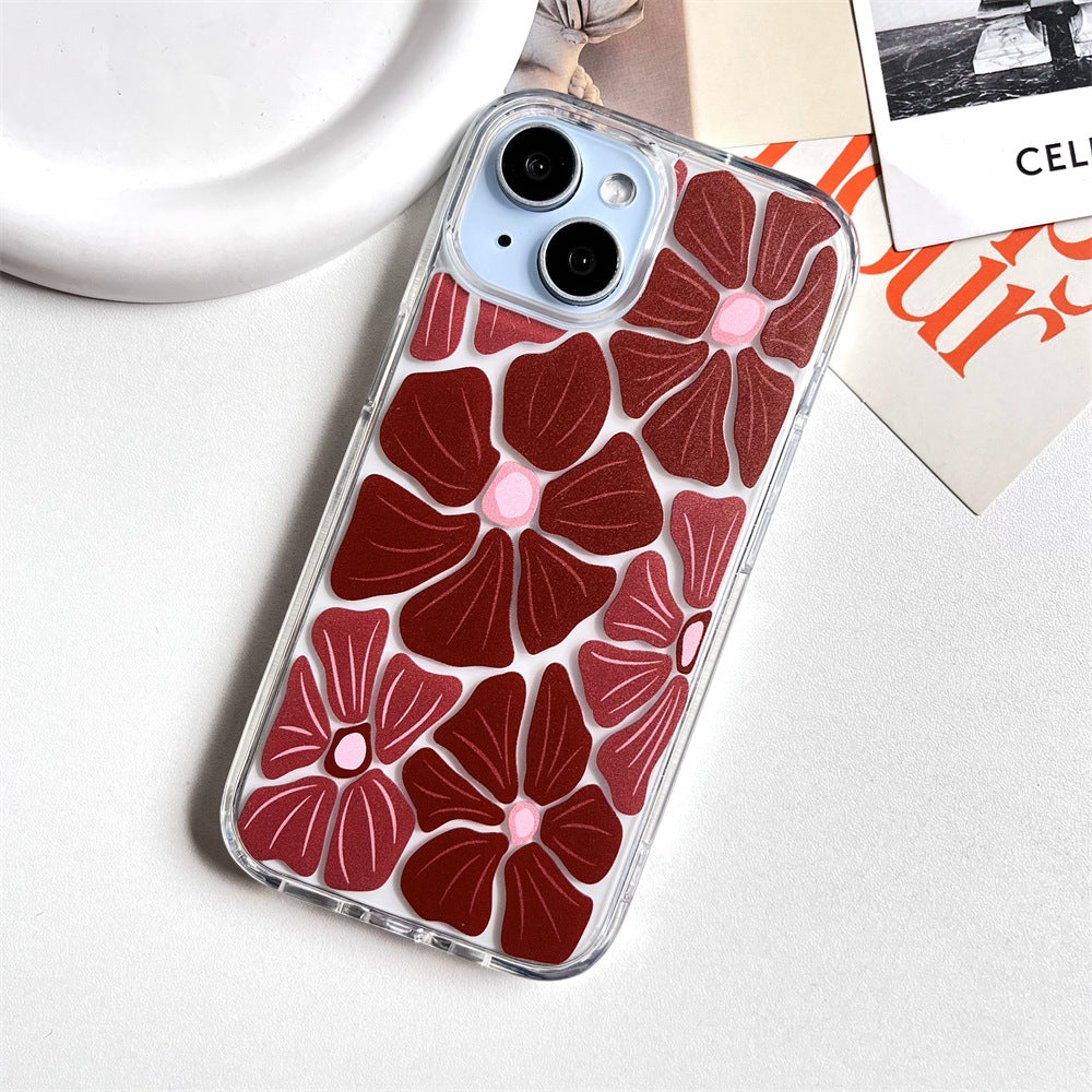 Screen full of large red flowers | 109