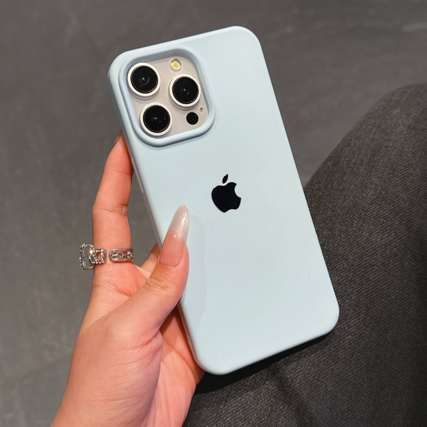 Imitation Silicone Large Hole+ Label Compatible with 16 Pro, 15 Pro Full Coverage Ultra-thin Minimalist 14 Pro High-end Feel Anti-fingerprint 13 Pro