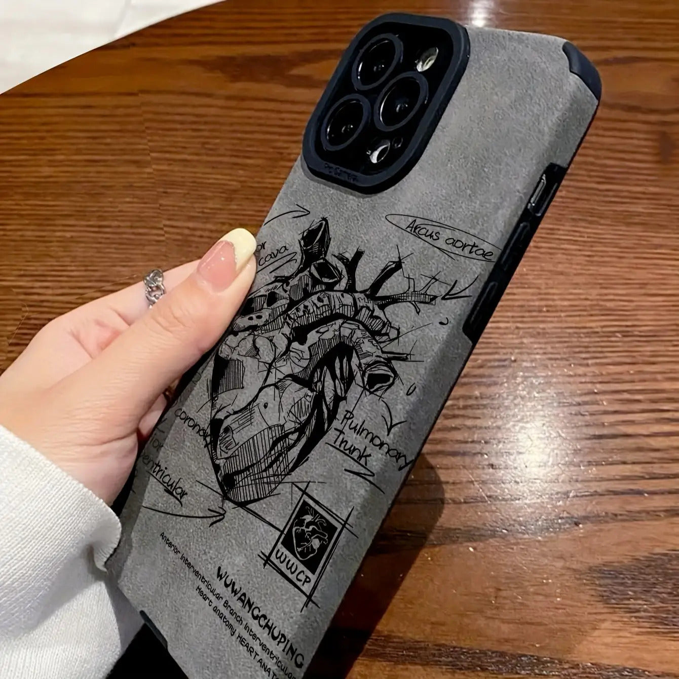 Heart Analysis Flip Faux Leather Case for iPhone 15/15Plus/15Pro/15ProMax, for iPhone 14/14Plus/14Pro/14Pro/14ProMax, for iPhone 13/13Pro/13ProMax, for iPhone 12/12Pro/12ProMax, for iPhone 11/11/11Pro Max/for iPhone 7/8/for iPhone x/xs Full Coverage Shock
