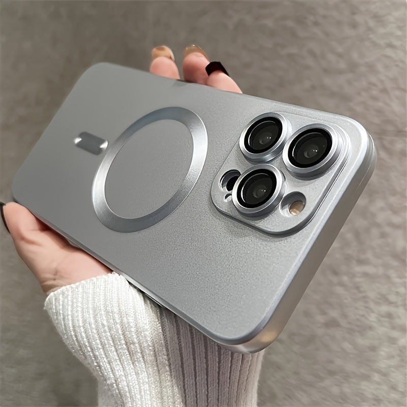 Colorful Candy Shockproof TPU Matte Soft Phone Case, for iPhone 16/ 15/ 14/ 13/ 12/ 11 Plus/ Pro/ Pro Max - Magnetic Matte Bumper Lens Protection Cover - for iPhone Users - Everyday Use - Perfect Gift for Tech Lovers
