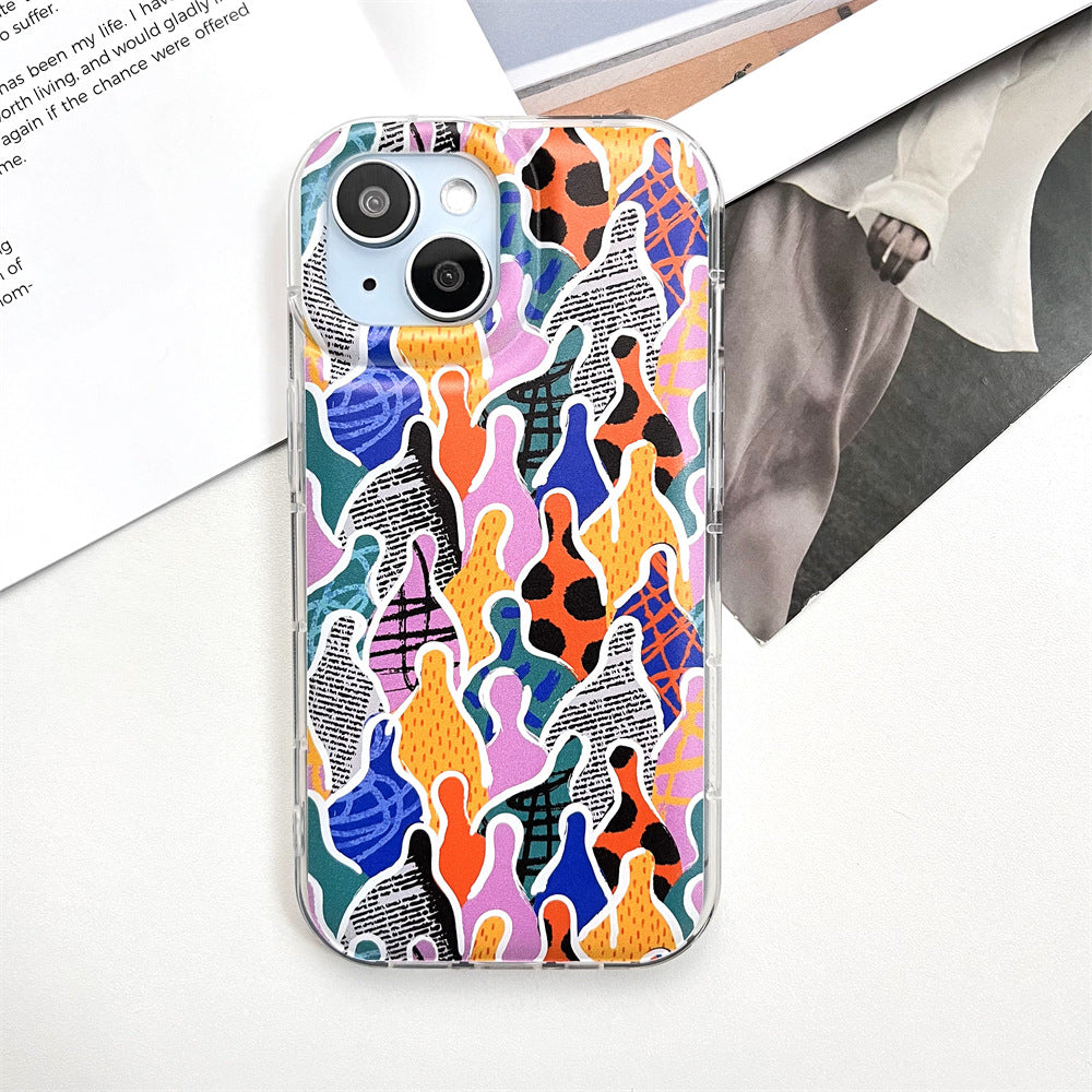 Vintage Patchwork Human Figure Stickers |   001