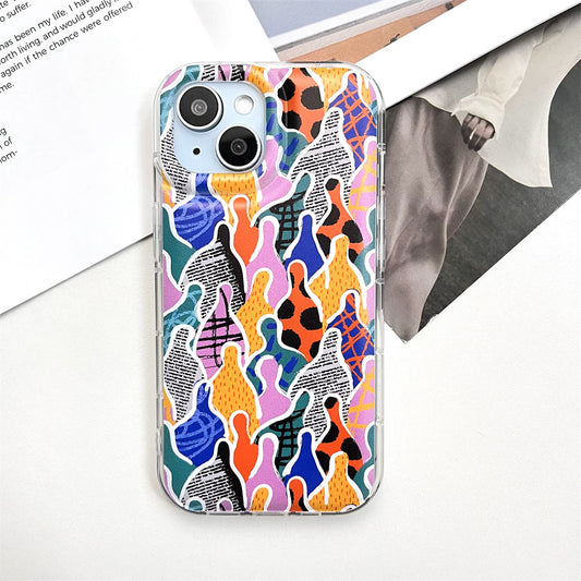 Vintage Patchwork Human Figure Stickers |   001