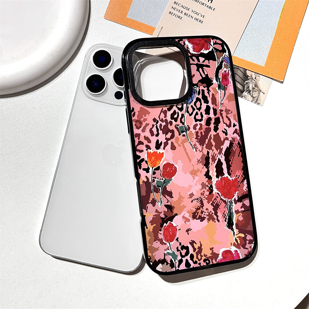 Brown leopard print tulip | 071