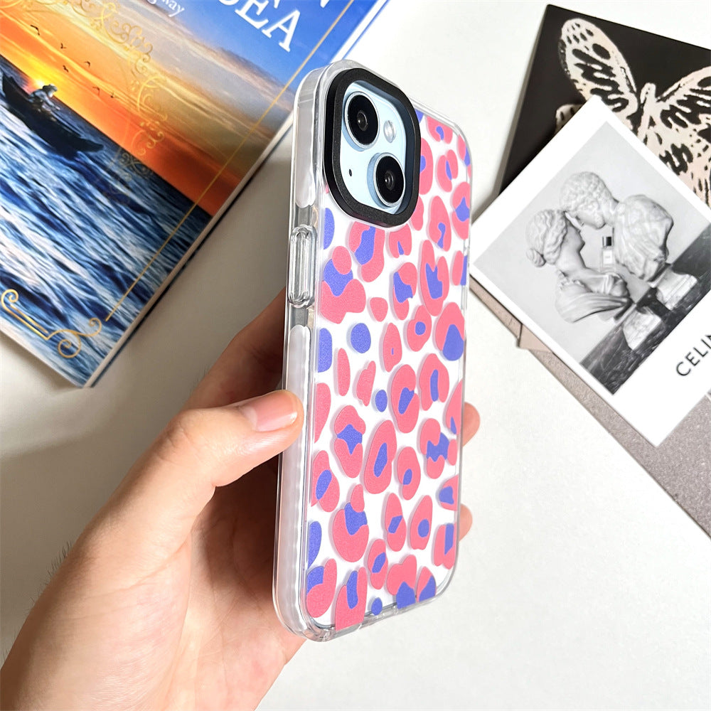 Pink Blue Leopard Print | 028