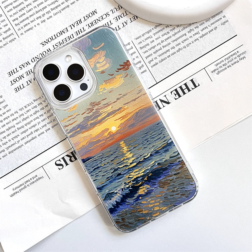 Artistic Oil Painting Sunset by the Sea | 052