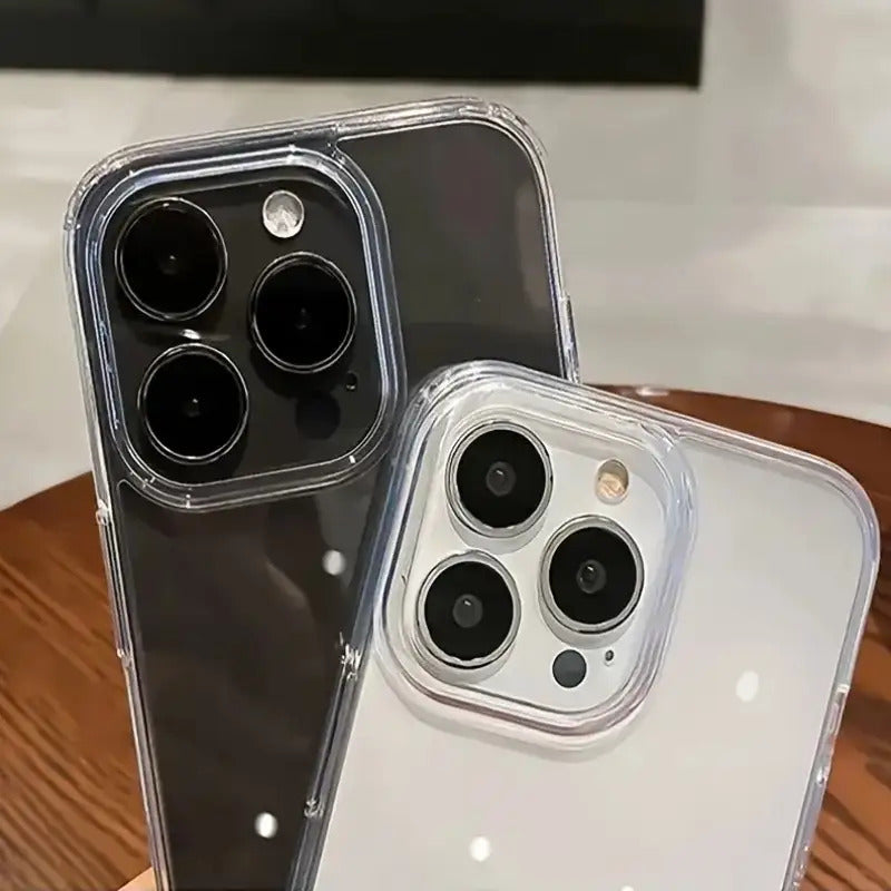 [Luxury TPU Case] iPhone Luxury Clear Soft TPU Shockproof Case | for 16 15 14 13 12 11 Pro Max 16 15 14 Plus 13 12 Mini X XS Max XR 8 7 Plus Back Cover