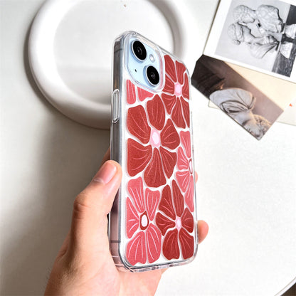 Screen full of large red flowers | 109