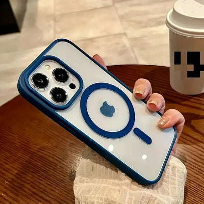 High-End Clear Protective Cover for Iphone 16, 15, 14, 13, 12, 11 Pro Max, Showcasing a Clear Acrylic Style And Magnetic Wireless Charging