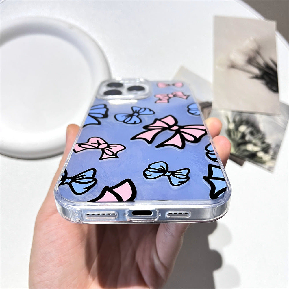 Pink and blue bow | 081