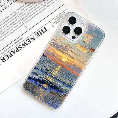 Artistic Oil Painting Sunset by the Sea | 052