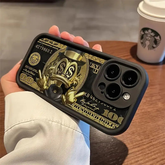 New Black Phone Case with Dollar Pattern, David, Trendy INS Style, Shockproof, Non-Slip, Lightweight, New Fashion Design, Unisex Premium Protective Hard Shell Suitable for iPhone 16 for iPhone 16 Promax for iPhone 15 Pro for iPhone 14 Plus for iPhone 13 1