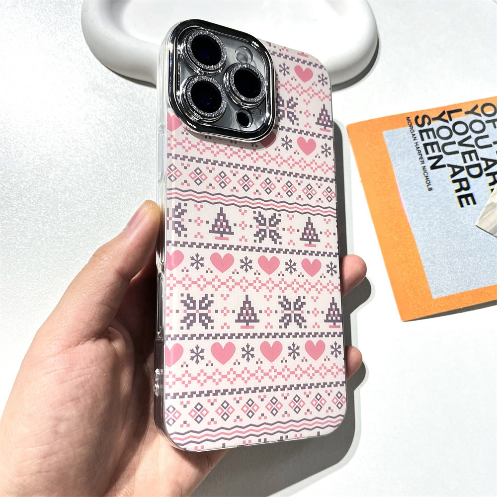 Simple Pink Christmas Sweater | 068