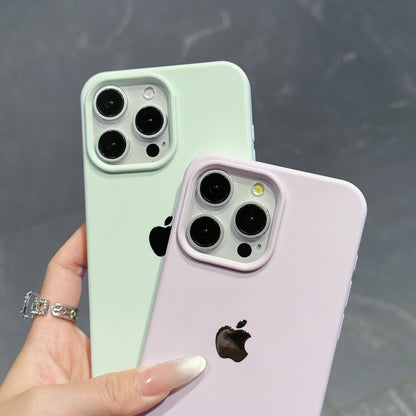 Imitation Silicone Large Hole+ Label Compatible with 16 Pro, 15 Pro Full Coverage Ultra-thin Minimalist 14 Pro High-end Feel Anti-fingerprint 13 Pro