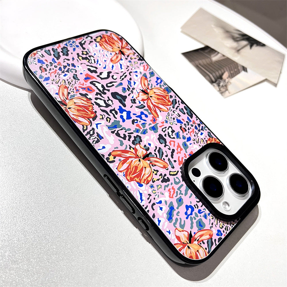 Abstract leopard print flowers | 075