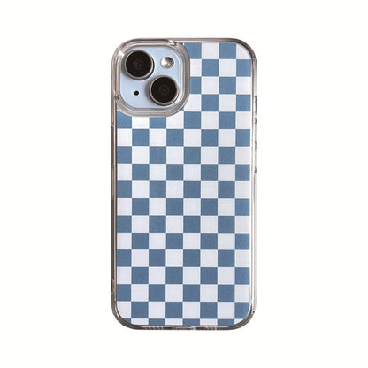 Blue and white checkerboard pattern |   026