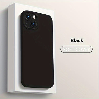 Liquid Silicone Phone Case for iPhone 11 12 13 14 Pro Max 14 Plus Camera Protective Built-in Fluff Soft Cover