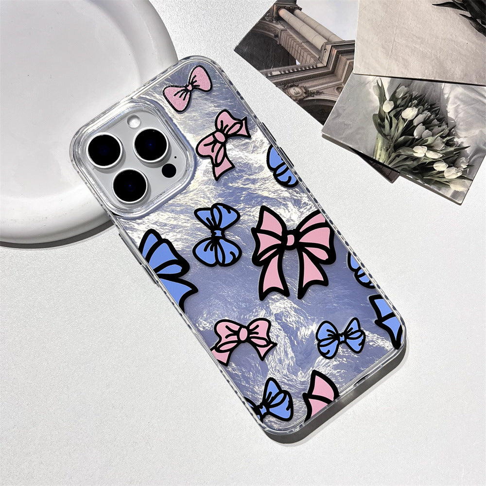 Pink and blue bow | 081