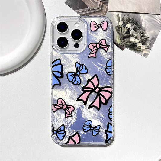 Pink and blue bow | 081