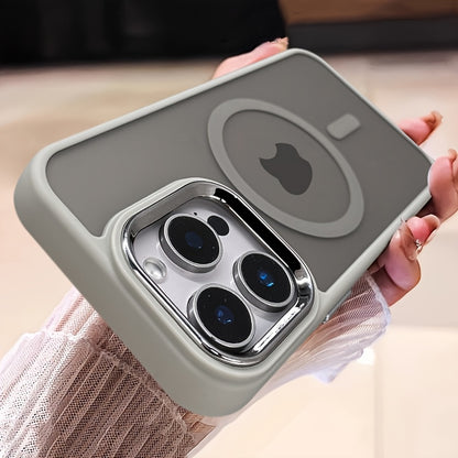 Luxury Magnetic Wireless Charging Case for iPhone 16 15 14 13 12 11 Pro Max Plus Matte Translucent Hard Back Shockproof Camera Lens Protection Cover