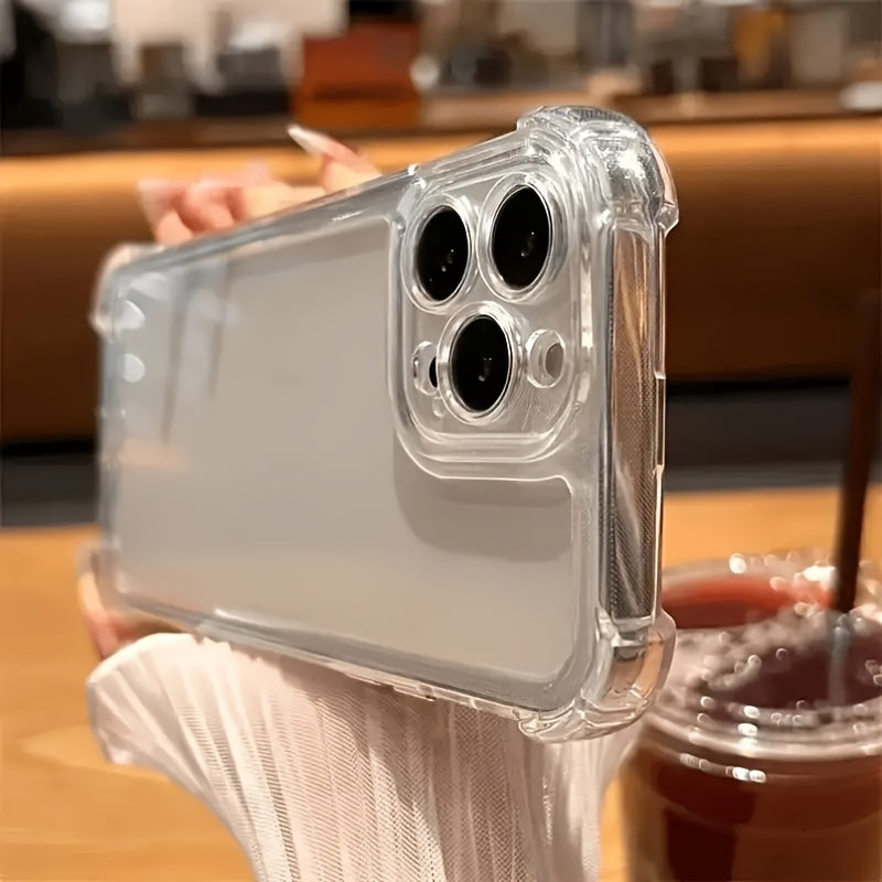 [Clear Bumper Case] Shock-Resistant Clear Bumper Case for iPhone Models 16, 15, 14, 13, 12, 11 Pro Max, X, Xs Max, Xr, 8, 7 Plus | High-End TPU Protection