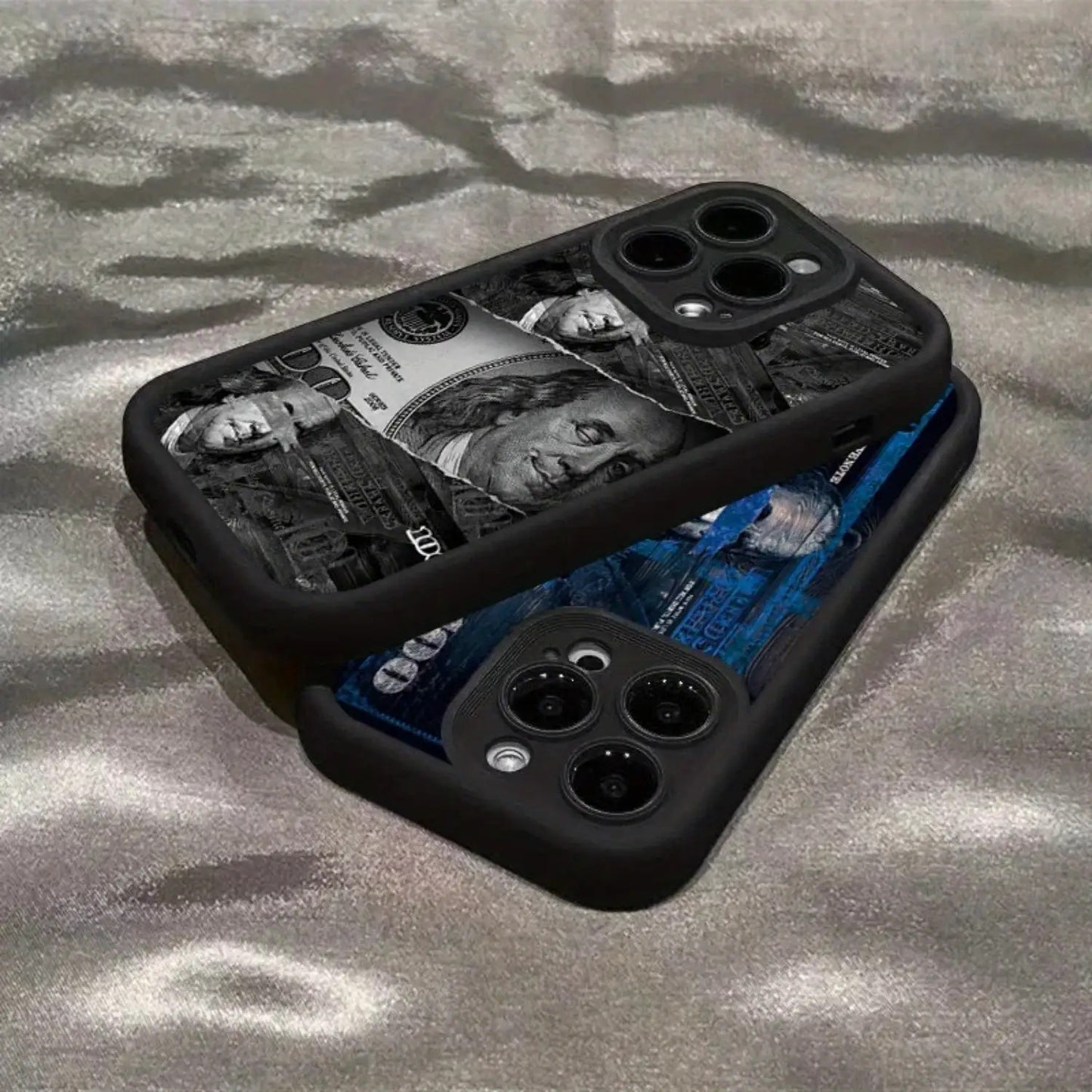 for iPhone 16 Deconstructed dollar phone case Franklin anti-fall case Wrong version printing ins style Multi-camera compatible with trendy people Digital currency concept accessories Put on a high-end coat for your beloved mobile phone, and also let your