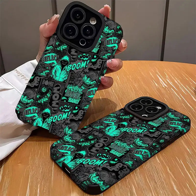 Cartoon Anime Boy Pattern Phone Case for iPhone 15/15Plus/15Pro/15ProMax, iPhone 14/14Plus/14Pro/14ProMax, iPhone 13/13Pro/13ProMax, iPhone 12/12Pro/12ProMax, iPhone 11/11pro/11Pro Max/iPhone 7/8/iPhone x/xs Dirt-resistant and anti-fall with high appearan