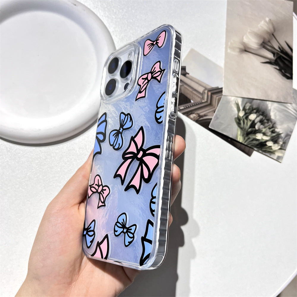 Pink and blue bow | 081
