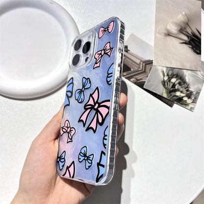 Pink and blue bow | 081
