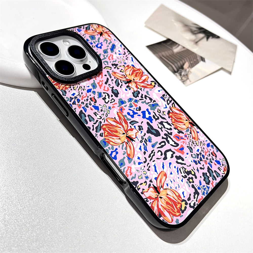 Abstract leopard print flowers | 075