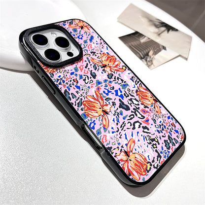 Abstract leopard print flowers | 075