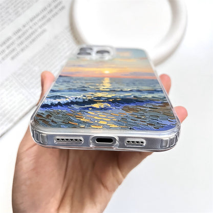 Artistic Oil Painting Sunset by the Sea | 052