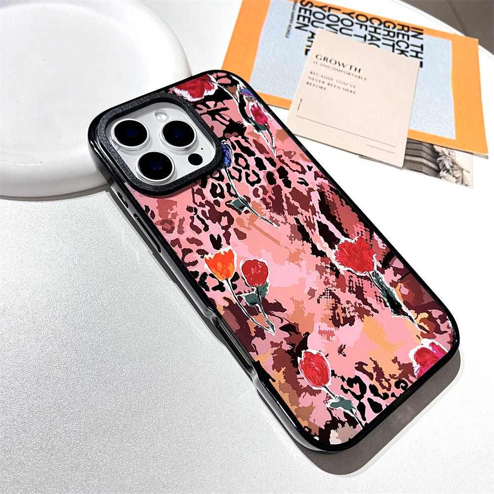 Brown leopard print tulip | 071