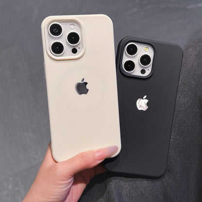Imitation Silicone Large Hole+ Label Compatible with 16 Pro, 15 Pro Full Coverage Ultra-thin Minimalist 14 Pro High-end Feel Anti-fingerprint 13 Pro
