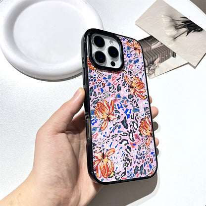 Abstract leopard print flowers | 075