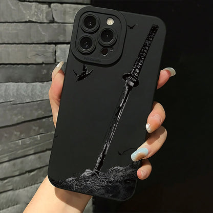 The sword Creative pattern protective case suitable for Apple, suitable for iPhone 11, 12, 13, 14, 15 16 Plus, Pro, Max, X, Xr, Xs Max, 7 Plus, 8 Plus. New all Suitable for giving gifts to family and friends phone case for couples